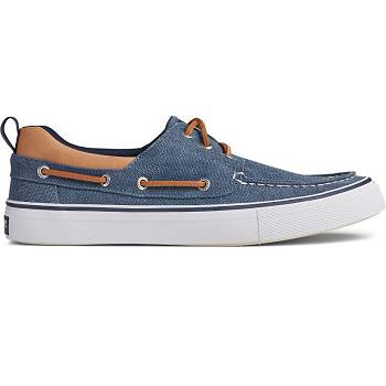 Sperry Bahama 3-eye Salt Washed Platene Tmavomodre - Panske Tenisky